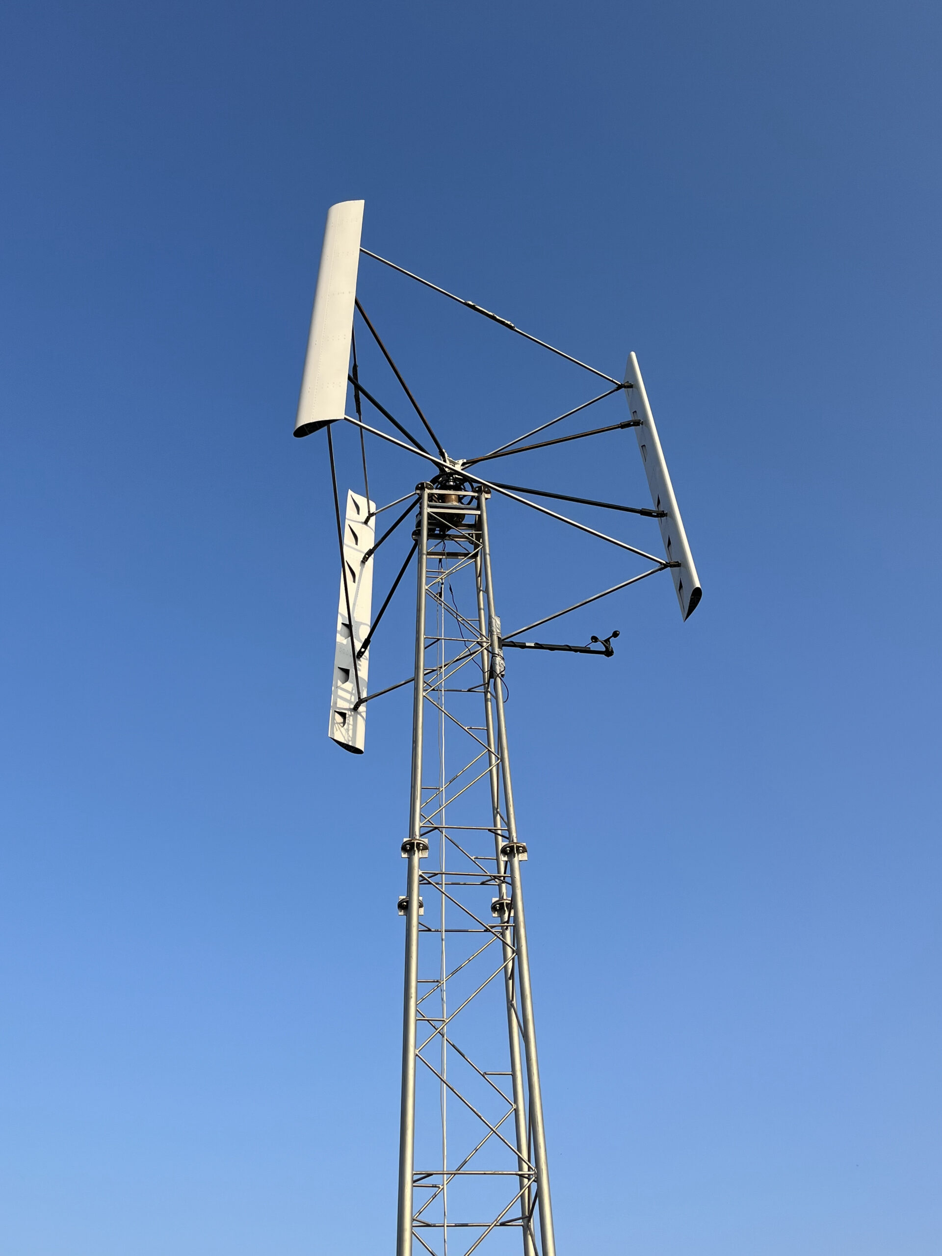 Wind Turbine On Tower Mast